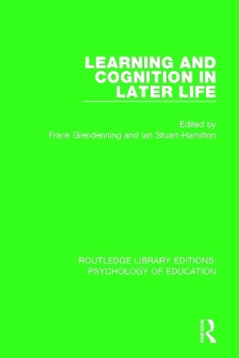 Learning and Cognition in Later Life - 