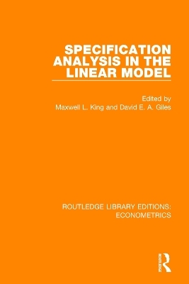 Specification Analysis in the Linear Model - 