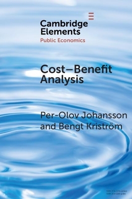 Cost–Benefit Analysis - Per-Olov Johansson, Bengt Kriström