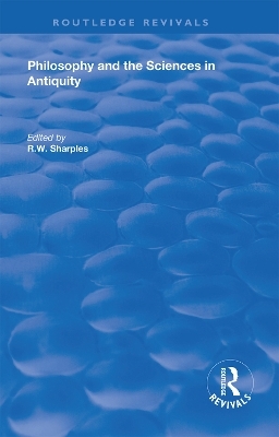Philosophy and the Sciences in Antiquity - 