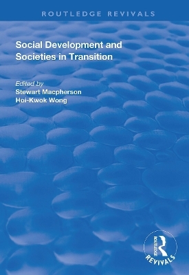 Social Development and Societies in Transition - 