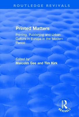 Printed Matters - Malcolm Gee, Tim Kirk
