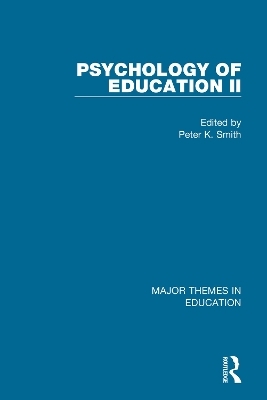 Smith: Psychology of Education II (4-vol. set) - 