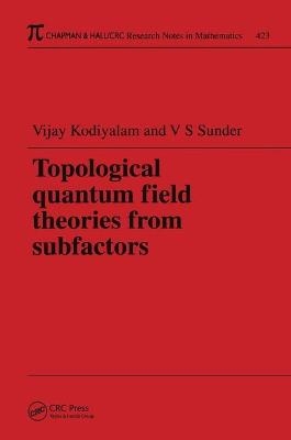 Topological Quantum Field Theories from Subfactors - Vijay Kodiyalam
