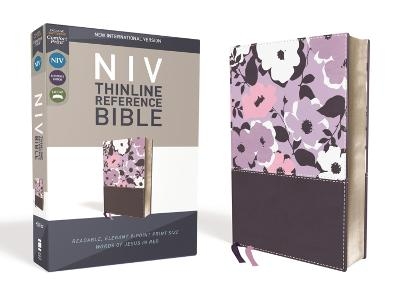 NIV, Thinline Reference Bible, Leathersoft, Purple, Red Letter, Comfort Print -  Zondervan