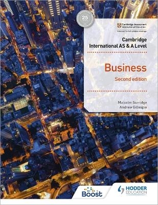 Cambridge International AS & A Level Business Second Edition - Malcolm Surridge, Andrew Gillespie