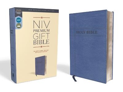 NIV, Premium Gift Bible, Leathersoft, Navy, Red Letter, Comfort Print -  Zondervan