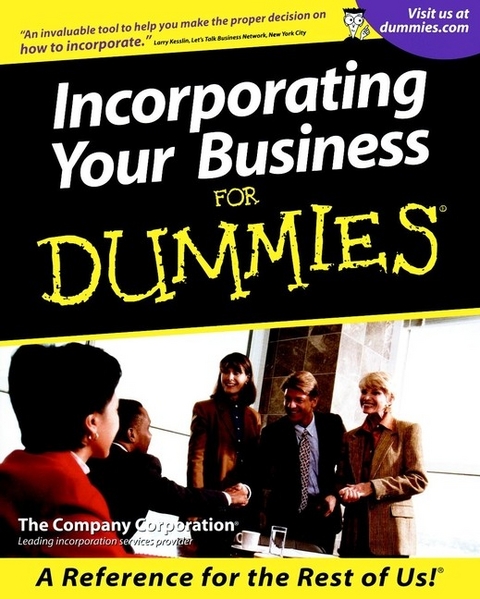 Incorporating Your Business For Dummies -  The Company Corporation
