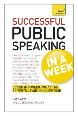 Public Speaking In A Week - Matt Avery