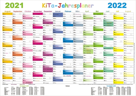 Kita-Jahresplaner 2021/2022 - 