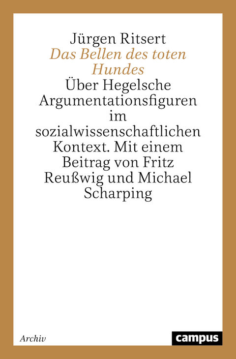 Das Bellen des toten Hundes - Jürgen Ritsert