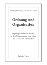 Ordnung und Organisation - Hans-Jörg Rheinberger, Peter McLaughlin