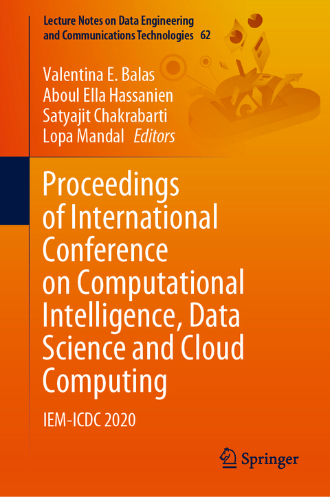 Proceedings of International Conference on Computational Intelligence, Data Science and Cloud Computing - 