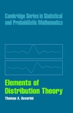 Elements of Distribution Theory -  Thomas A. Severini