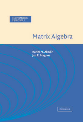 Matrix Algebra -  Karim M. Abadir,  Jan R. Magnus