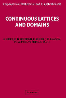 Continuous Lattices and Domains -  G. Gierz,  K. H. Hofmann,  K. Keimel,  J. D. Lawson,  M. Mislove,  D. S. Scott