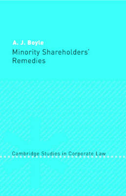 Minority Shareholders' Remedies -  A. J. Boyle