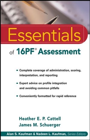 Essentials of 16PF Assessment - Heather E. P. Cattell, James M. Schuerger