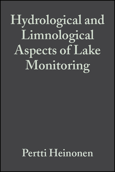 Hydrological and Limnological Aspects of Lake Monitoring - 