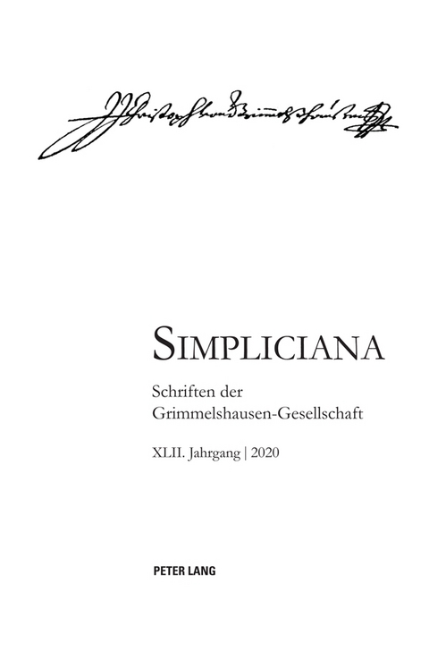 Simpliciana XLII (2020) - 