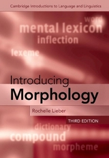 Introducing Morphology - Lieber, Rochelle