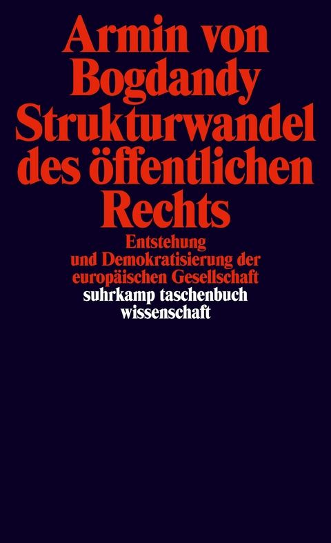 Strukturwandel des öffentlichen Rechts - Armin von Bogdandy