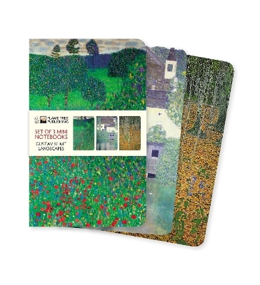 Klimt Landscapes Set of 3 Mini Notebooks - 