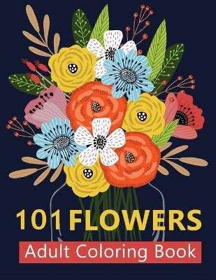 101 Flowers Adult Coloring Books - Artpro Press, 101 Flower Coloring Books for Adults