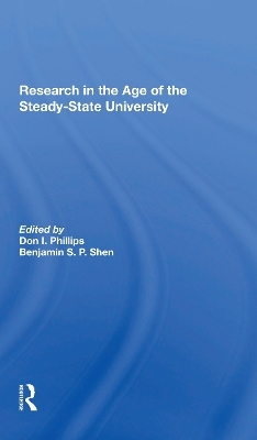 Research In The Age Of The Steady-state University - 