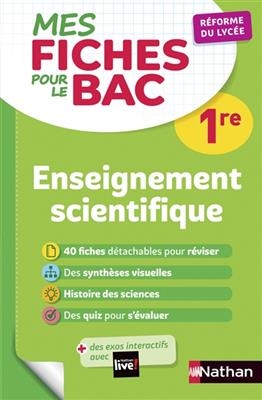 Enseignement scientifique 1re : réforme du lycée