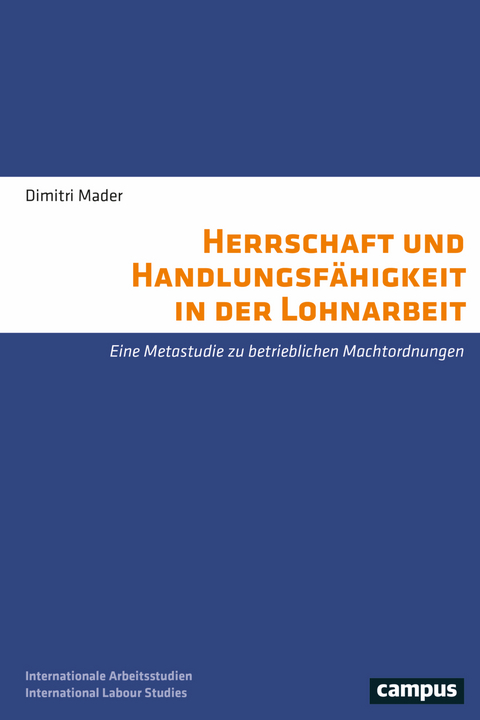 Herrschaft und Handlungsfähigkeit in der Lohnarbeit - Isabell Mader