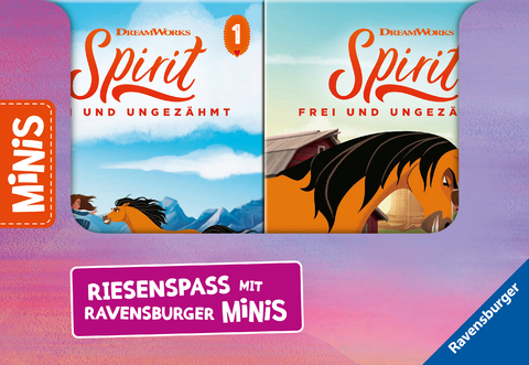 Verkaufs-Kassette "Ravensburger Minis 10 - Dreamworks Spirit Frei und Ungezähmt" - Steffi Korda, Carla Felgentreff