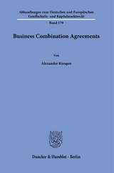 Business Combination Agreements. - Alexander Kiesgen