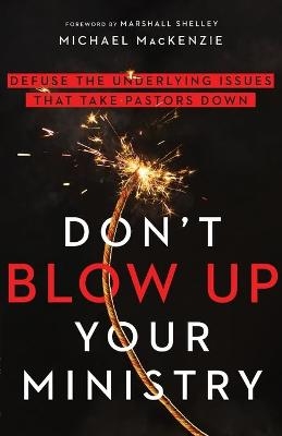 Don`t Blow Up Your Ministry – Defuse the Underlying Issues That Take Pastors Down - Michael Mackenzie, Marshall Shelley
