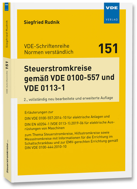 Steuerstromkreise gemäß VDE 0100-557 und VDE 0113-1 - Siegfried Rudnik