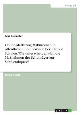 Online-Marketing-Maßnahmen in öffentlichen und privaten beruflichen Schulen. Wie unterscheiden sich die Maßnahmen der Schulträger zur Schülerakquise? - Anja Tschanter