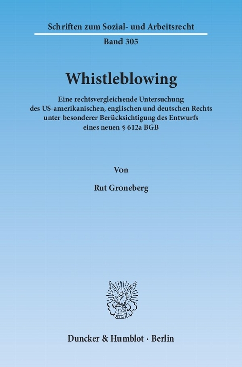 Whistleblowing. -  Rut Groneberg