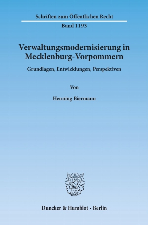 Verwaltungsmodernisierung in Mecklenburg-Vorpommern. -  Henning Biermann