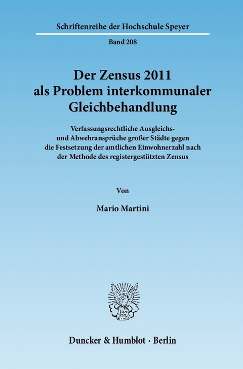 Der Zensus 2011 als Problem interkommunaler Gleichbehandlung. -  Mario Martini