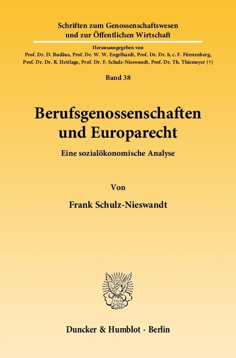 Berufsgenossenschaften und Europarecht. -  Frank Schulz-Nieswandt