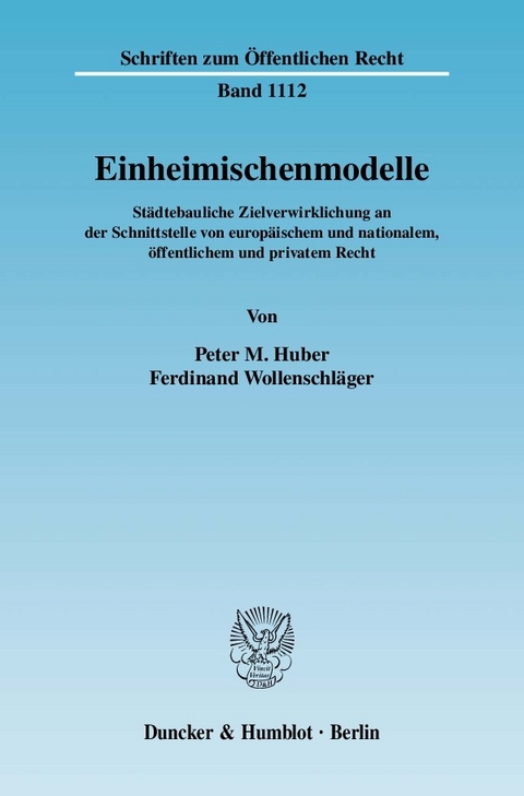 Einheimischenmodelle. -  Ferdinand Wollenschläger