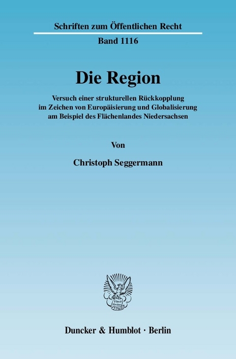 Die Region. -  Christoph Seggermann