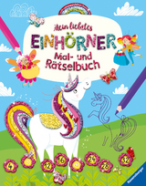 Ravensburger Mein liebstes Einhörner-Mal- und Rätselbuch ab 6 Jahre, Malbuch für Mädchen und Jungen
