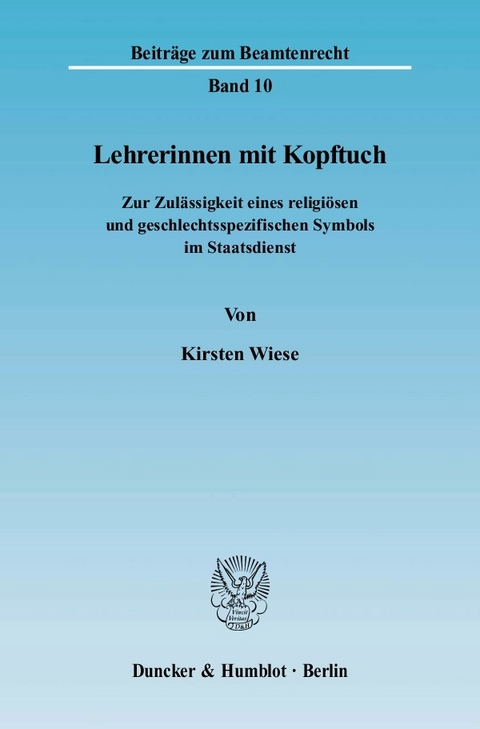 Lehrerinnen mit Kopftuch. -  Kirsten Wiese