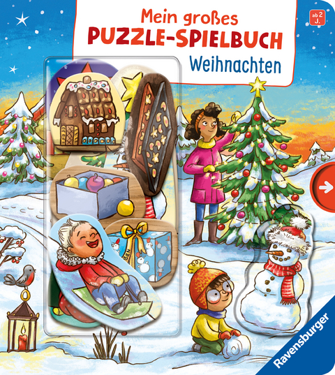 Mein großes Puzzle-Spielbuch: Weihnachten -  Bookella