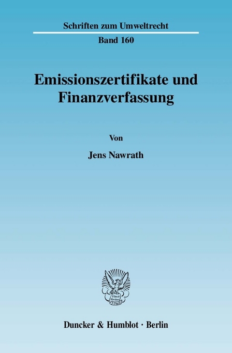 Emissionszertifikate und Finanzverfassung. -  Jens Nawrath