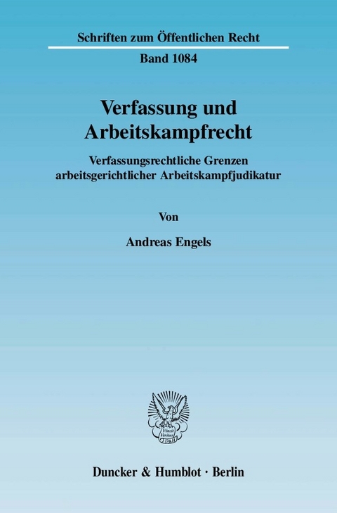 Verfassung und Arbeitskampfrecht. -  Andreas Engels