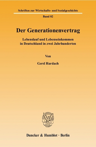 Der Generationenvertrag. - Gerd Hardach