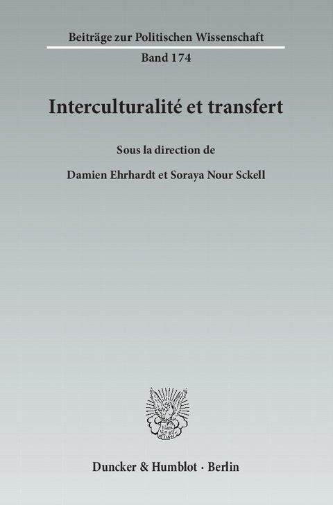 Interculturalité et transfert. - 