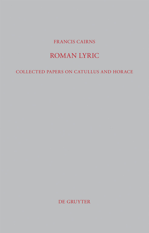 Roman Lyric - Francis Cairns